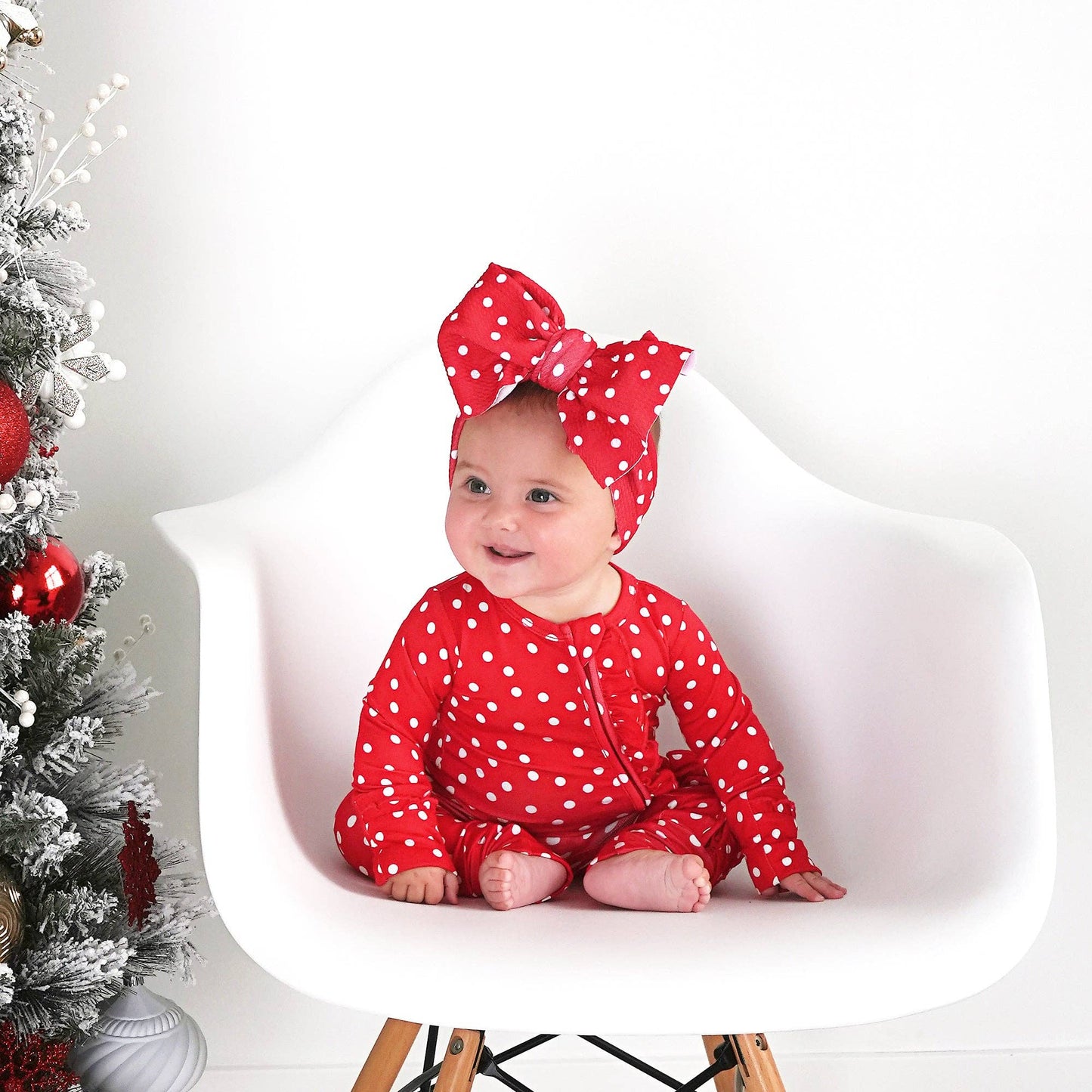 Ruffle Zip Polka Dot Sleeper