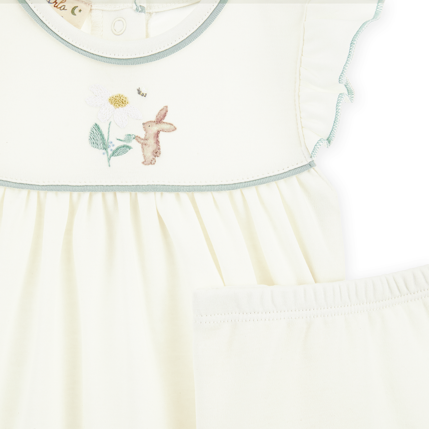 Bunny Embroidered Dress