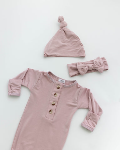 Top & Bottom Baby Outfit (Hat and Headband included)