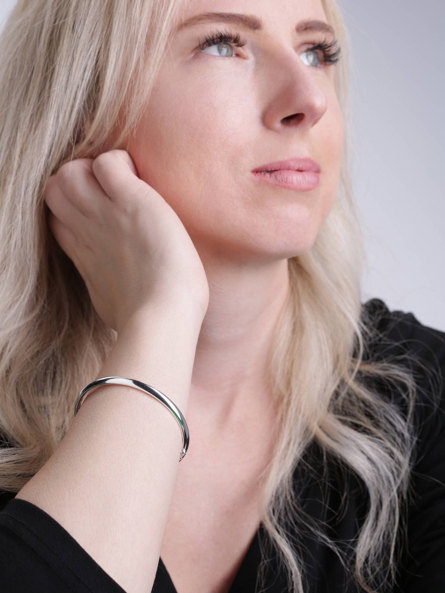 Classic Silver Bangle Bracelet: Small 0-12m