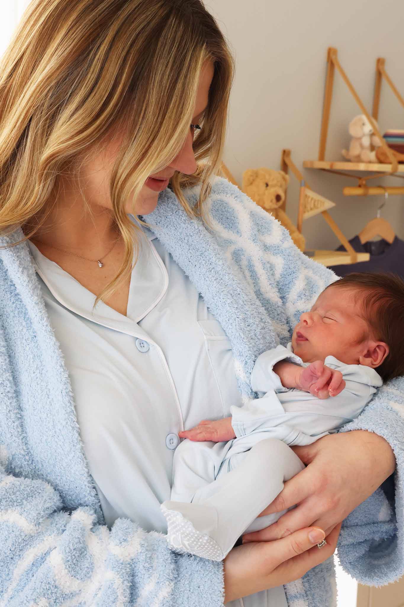 Labor & Delivery Nightgown Baby Blue