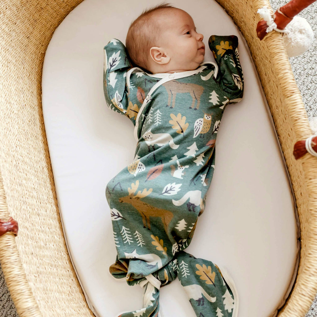 Copper Pearl - Newborn Knotted Gown - Atwood