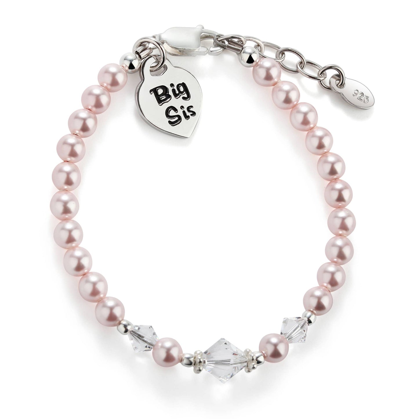 Big Sis Sterling Silver Bracelet: Medium 1-5 Years