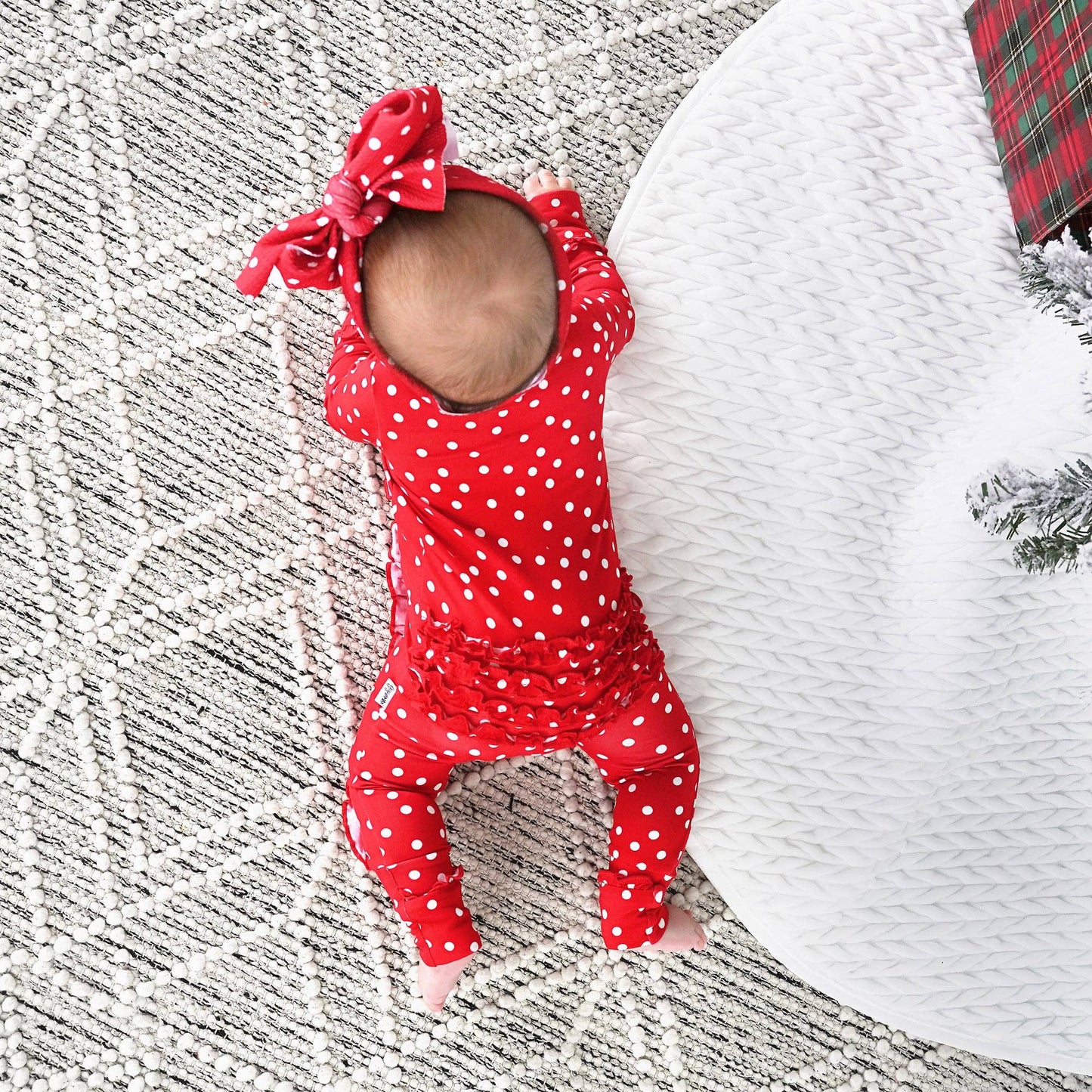 Ruffle Zip Polka Dot Sleeper