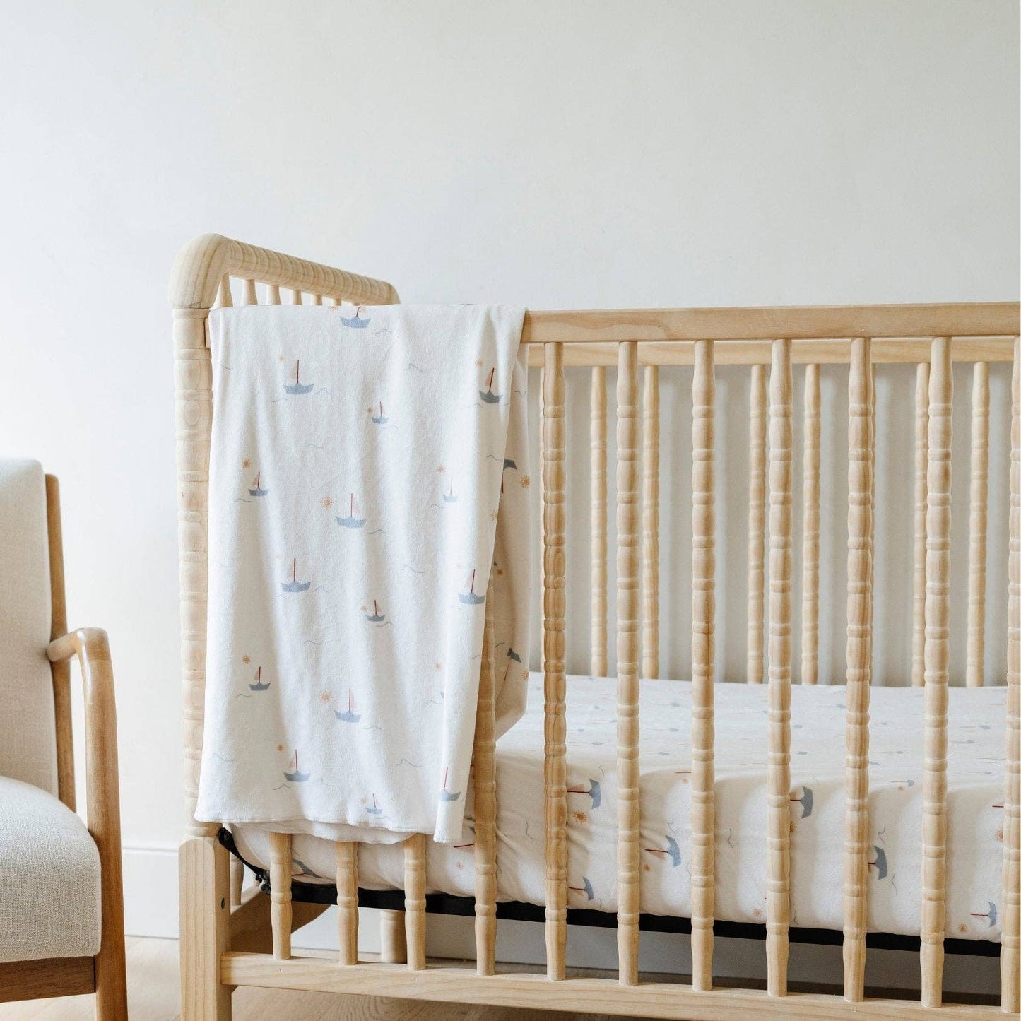 Saranoni - MINKY STRETCH LUXE SWADDLE/BLANKET: Mushroom