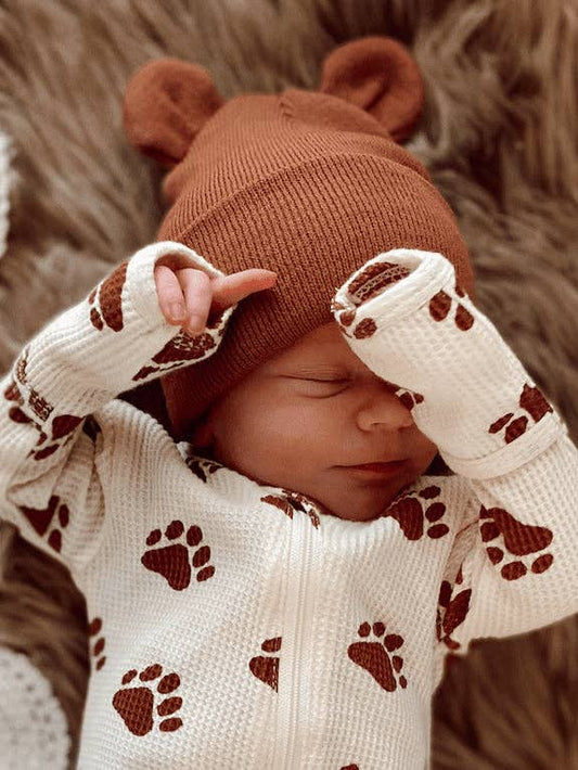 Baby's First Hat Sandalwood Bear