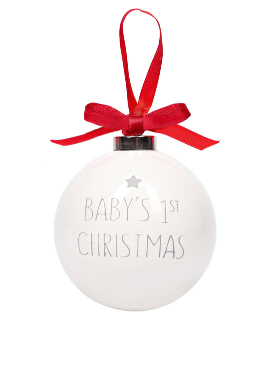 Baby's 1st Christmas Ceramic Holiday Ornament