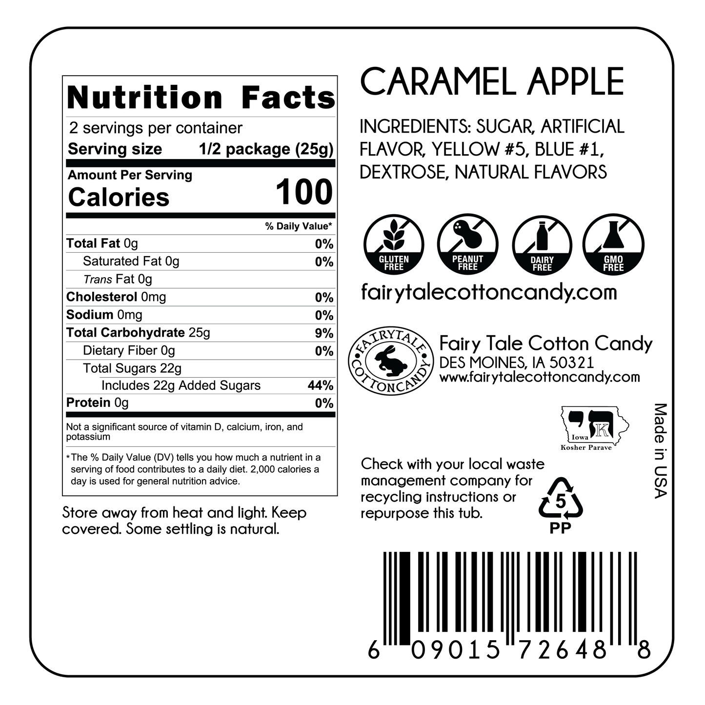 Caramel Apple Cotton Candy