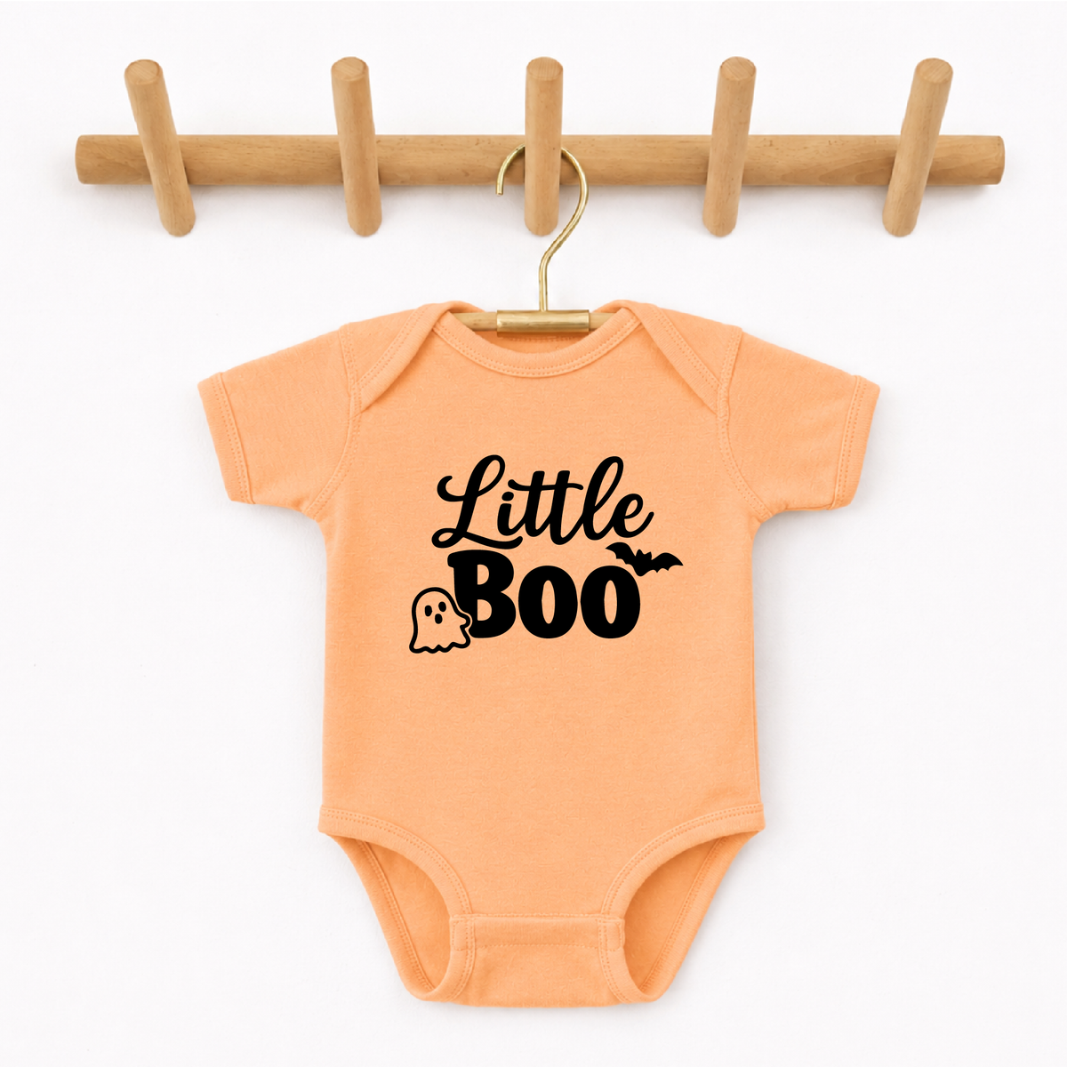 Little Boo Halloween Onesie and Kids T-Shirt