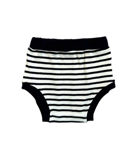 Tiny Trendsetter Inc. - Unisex Baby Diaper Cover - Jet Black Stripe