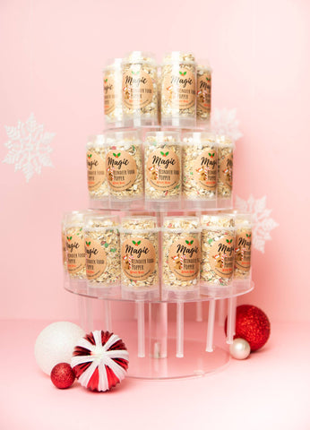 The Kringle Krate - Magic Reindeer Food & Retail Display Stand (30 pieces)