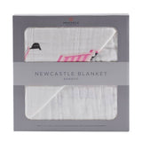 Pink Digger & White Newcastle Blanket