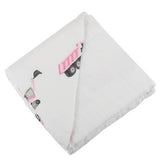 Pink Digger & White Newcastle Blanket