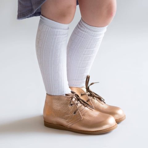 Little Stocking Co. - White Knee High Socks