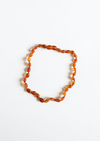 CanyonLeaf - Raw Cognac Amber || Classic Necklace