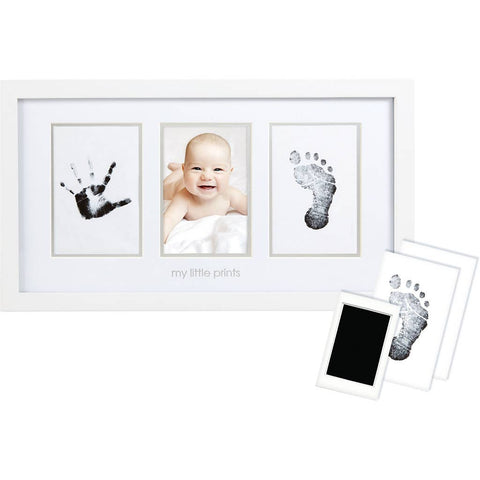 Pearhead - Babyprints Photo Wall Frame and Clean-Touch Ink Kit, White