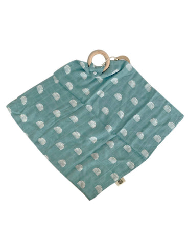 OB - Muslin Security Blanket | Ocean Shell Print