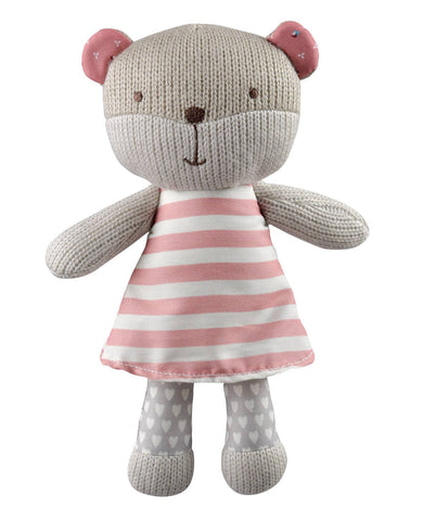 STORKI - STORKI Knitted Stuffed Teddy Bear with Rattle