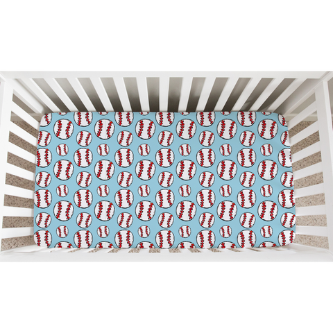 Gigi and Max - Bambino Baseball CRIB SHEET