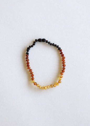 Raw Ombre Amber 12” Necklace