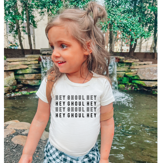 Hey ghoul hey toddler tee