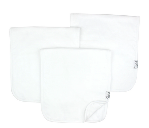 White Basics Burp Cloth Set