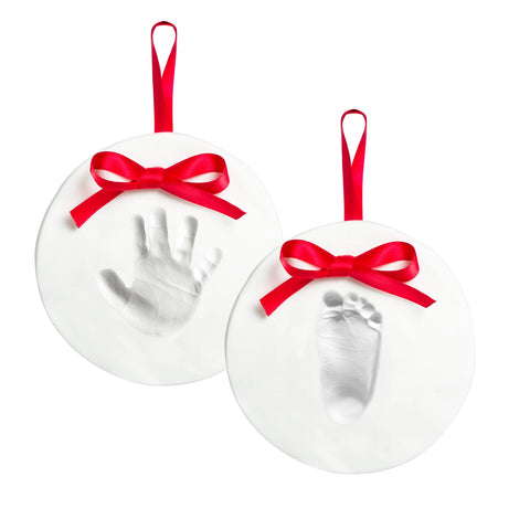 Babyprints Holiday Hanging Keepsake Ornament, Set of 2
