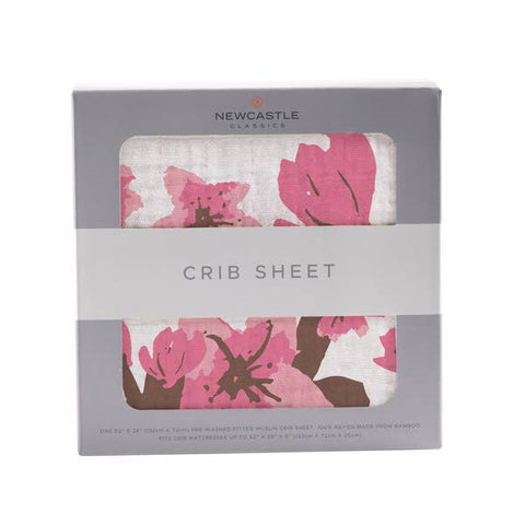 Cherry Blossom Crib Sheet