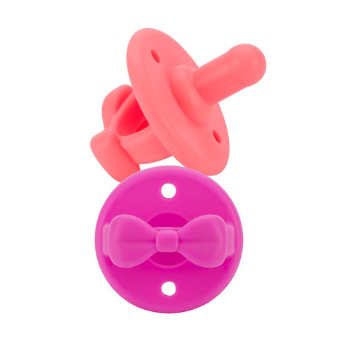 Sweetie Soother Pacifier Set- Guava + Dragon Fruit