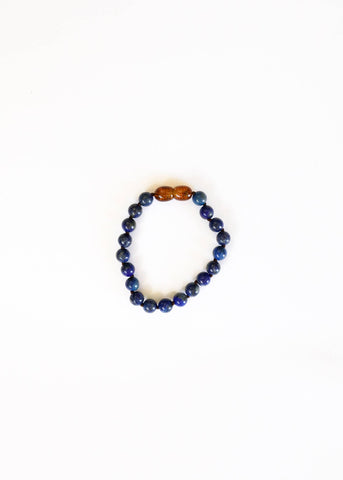 Pure Gemstone + Lapis || Anklet or Bracelet: 5"