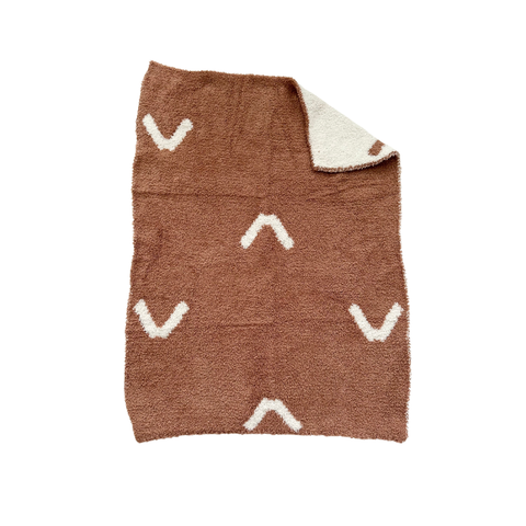 Mini Blanket - Arrow Caramel/Cream