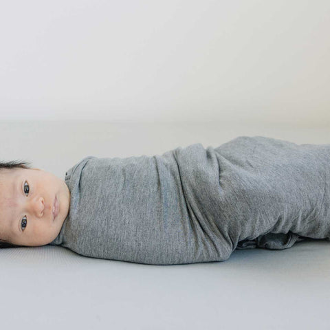 Baby Swaddle Blanket - Heather Grey
