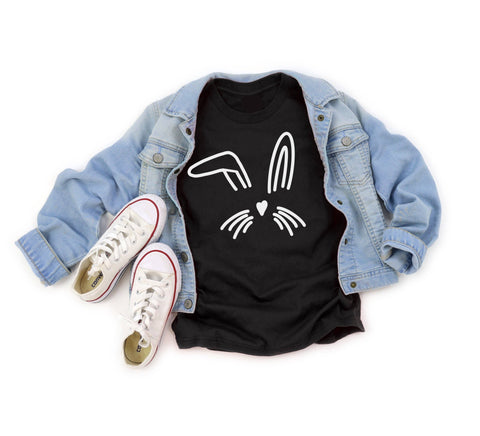 Bunny Kids Tee - Black