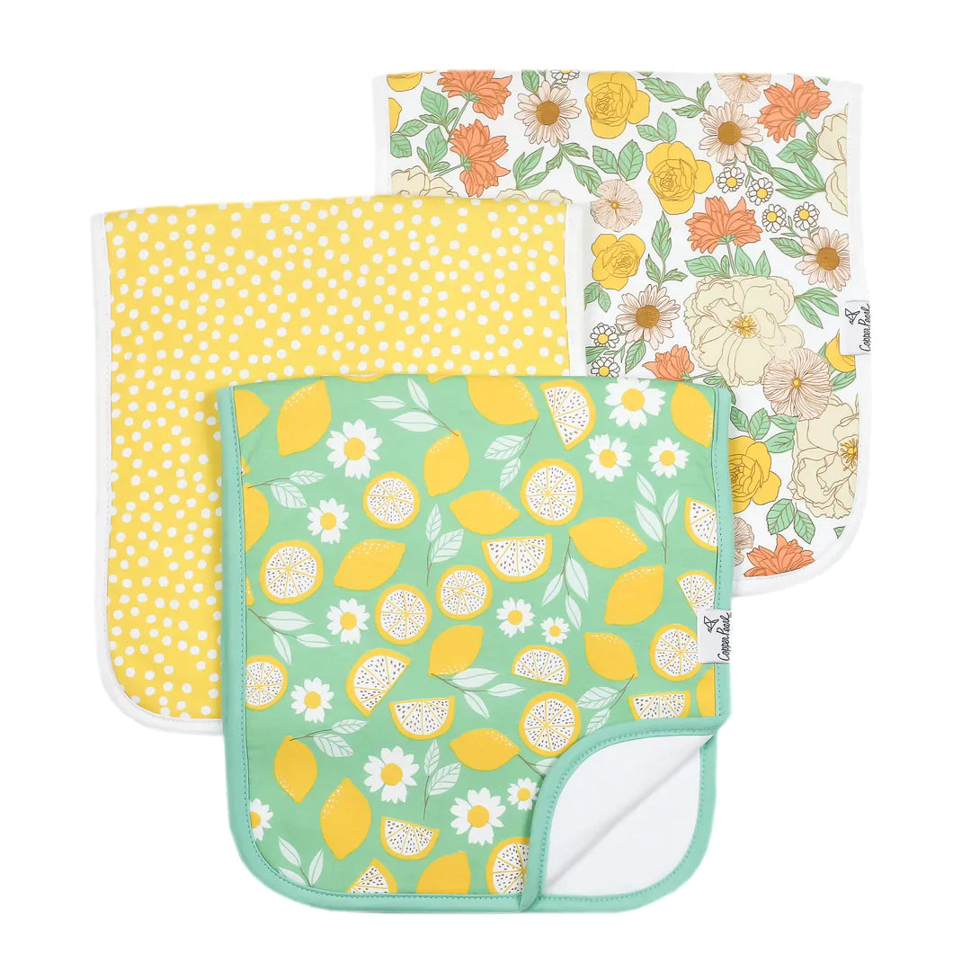 Lemon burp cloths