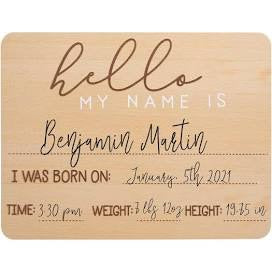 Fill In Baby Arrival Milestone Photo Prop