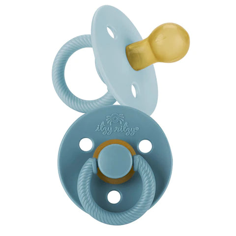 Itzy Soother Rubber Pacifier Set: Neutral Natural