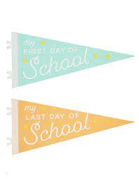 First and Last Day Pennant Flag