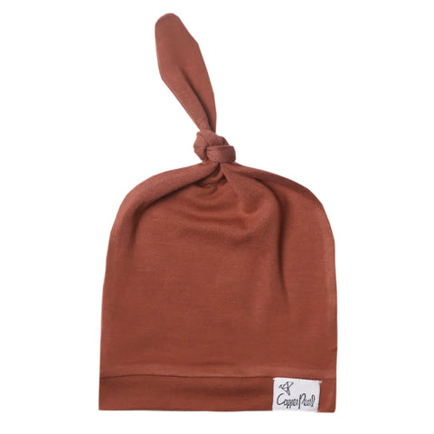 Top knot newborn hat - “Moab”