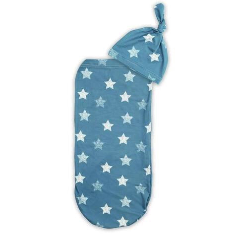 Cutie Cocoon Matching Cocoon & Hat Sets-Blue Stars