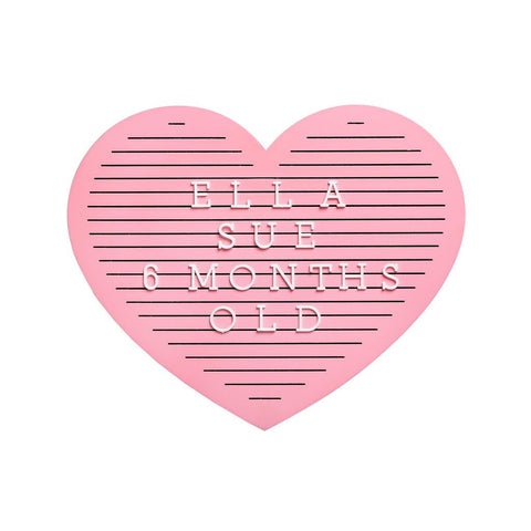 Heart Letterboard, Pink