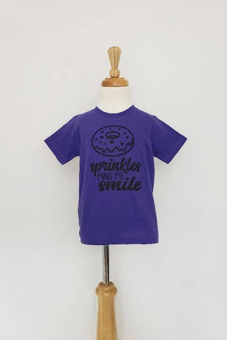 Donuts Kids Tshirt- Purple